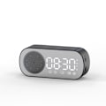 Miniatyrbillede 1 af 6: Multifunktionel Smart FM-radio Bluetooth højttaler Vækkeur Spejlur (sort)