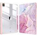 Miniatyrbild 6 av 11: iPad Pro 12,9 tum (2024) M4Transparent akryl iPad skyddande fodral Gray Flower iPad Pro 12.9 (2024) M4