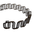 Miniatyrbillede 5 af 6: 1 zigzag fjeder Serpentin spændingsfjeder bue fjeder flad fjeder balancekrog Spænde fjederklemme Reparationssofa Elastisk (60cm + 2 klemmer + 6 søm)