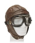 GOGGLES PÅ KÖPET! B/M Retro Gammaldags Pilotmössa Motorhuva brun