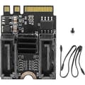 M.2 till SATA 3.0 KEY A + E WIFI expansionskort. Adapter för M.2 till SATA hårddisk (ingen drivrutinsinstallation krävs).