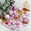 Miniatyrbild 3 av 5: 24ct Christmas Ball prydnadsföremål splittringssäker juldekorationer som dekorationer