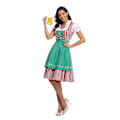 Pikkukuva 3 / 5: Naisten Oktoberfest Oluttyttöasu Baijerilainen Perinteinen Dirndl-mekko W Green L