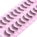 Miniatyrbild 4 av 9: Lösögonfransar Faux Mink Lashes Falska ögonfransar