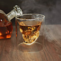 Miniatyrbillede 2 af 3: Shotglas, Dødningehoved - Doomed transparent