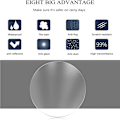 Miniatyrbild 4 av 5: Duschspegel Sugkopp Rakspegel Kosmetisk glas Round set