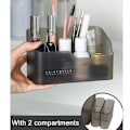 Miniatyrbillede 3 af 9: Desktop Makeup Opbevaringsboks Diverse beholdere black with grid