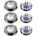 Pikkukuva 3 / 3: Parrakoneen terät Philips Norelco HQ56 HQ55 HQ442 HQ300 -malleihin (3-pack)
