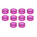 Miniatyrbilde 1 av 5: 1/2/3/5 10x Barber Frisør Saks Fingerring Purple 10 pcs 1 Pc