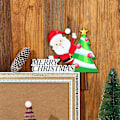 Miniatyrbild 8 av 11: Jul Dörrkarm Dekoration Santa Älg Trä Dörr Hörnskylt Ornament Juldekorationer 2024 Nyårspresenter null - C