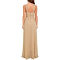 Miniatyrbillede 3 af 6: Damekjole Cross Halter Off Shoulder Brudepigekjole Lang axi Khaki M