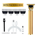 Miniatyrbild 6 av 11: Elektrisk Hårklippare Trimmer USB Uppladdningsbar Razor Clipper Sha gold 1 set