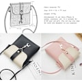 Miniatyrbild 3 av 5: Mini Crossbody-väska för tjej med hänge, PU-läder Crossbody-väska med rem Mobilväska Axelväskor för barn NO:2