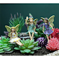 Miniatyrbillede 2 af 6: 6 stk. Mini Feer Figurer Have Udendørs Dekoration