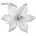 Miniatyrbillede 3 af 7: 30 stk. Juledekoration Blomster, Snefnug Dekoration, Blomst til Silber