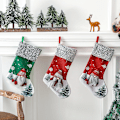 Miniatyrbild 3 av 5: Julstrumpor 3-pack, 18" Stor 3D Gnome Tomte Juldekor