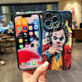 Miniatyrbild 4 av 5: Fashion Joker phone case för Iphone 13/ pro Max/xr/max För Iphone 12/11pro cover Smoking Clown iPhone XR