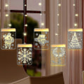 Miniatyrbilde 3 av 5: 3D hengelampe Juledekorasjon LED lysslynge rom d