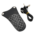 Miniatyrbilde 5 av 5: 1/2/3/5 sakseveske PU-lær med justerbart skulderbelte Black 1 Pc