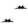 Miniatyrbilde 4 av 5: 1/2/3 Magdans Perlebesatt BH Paljetter Topp Sexy Dansende Sanger Black 36 Size 2PCS