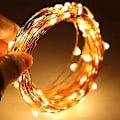 Miniatyrbild 2 av 5: Led String Lights, Mini batteridriven koppartråd Starry Fairy Lights, batteridriven
