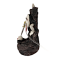 Miniatyrbillede 7 af 10: Kreativt malet kranie backflow røgelse halloween aromaterapi