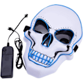 Pikkukuva 5 / 5: Halloween-naamio LED, pääkallonaamio, vaaraton LED-naamio 3 salamalla