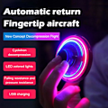 Miniatyrbild 7 av 11: Mini Drone LED UFO Typ Flygande Helikopter Spinner Fingertop Upgr red onesize