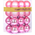 Miniatyrbild 1 av 5: Bubblegun Pink 3,2" stora julkulor - julgransprydnader