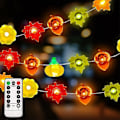 Pikkukuva 1 / 5: Syksyn koristevalot - 3 metriä 30 LED 3D kurpitsa-, vaahtera- ja tammenterho-valot kiitospäivään, Halloweeniin, jouluun, syntymäpäiviin ja kodin sisustukseen