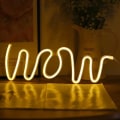 Pikkukuva 1 / 5: Wow Shape Led Neonvalo Seinälle Ripustettava Baari Tunnelmavalot Warm Light