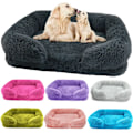 Miniatyrbild 2 av 7: Plush Washable Square Soft Cat Mat Pet Supplies Washable And Removable Pet  Deep Sleep Dog Sofa Bed Pet Supplie Drop Ship Pink L(75x50x14CM)