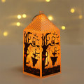 Miniatyrbilde 3 av 5: Halloween LED Lantern Light, liten retrostil Flameless scarecrow