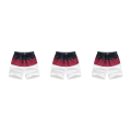 Miniatyrbillede 4 af 5: 1/2/3/5 Åndbare og stilfulde shorts til mænd - til sommeren Wine Red and Black XL,1 3PCS