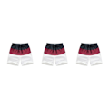 Pikkukuva 4 / 5: 1/2/3/5 Hengittävät ja tyylikkäät miesten shortsit - kesään Wine Red and Black XL,1 3PCS