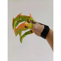 Miniatyrbild 3 av 5: Skrämmande halloween ledade fingrar Cosplay-handskar falska fingrar Skeletthänder Färgade spökklo festkostymer Accessoarer black glove right hand