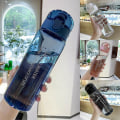 Pikkukuva 2 / 2: 780 ml kannettava vesipullo läpinäkyvät tiiviit juomapullot Blue