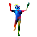 Miniatyrbild 4 av 5: Halloween rainbow vänner cos kläder 110