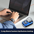 Miniatyrbillede 11 af 11: 1st bærbar barbermaskine til mænd Elektrisk genopladelig barbermaskine Gradient Blue One-size