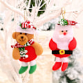 Miniatyrbild 4 av 5: Plyschprydnader, hängande dekoration Santa Clause Snowman