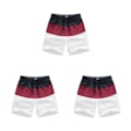 Pikkukuva 3 / 5: 1/2/3/5 Hengittävät ja tyylikkäät miesten shortsit - kesään Wine Red and Black XL,1 3PCS