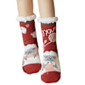 Miniatyrbild 1 av 5: 1 par Golvstrumpor Sherpa Foder Förtjockad Stretchy Soft Comforta Wine Red