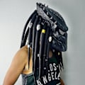 Miniatyrbillede 2 af 5: Predator Replika Maske Latex Maske Halloween Kostume Prop Sen