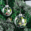 Miniatyrbilde 4 av 5: 10 stk. gjennomsiktige julekuler hul plast skinnende DIY Tomme pyntegjenstander til fest 8 cm