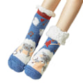 Miniatyrbild 1 av 5: 1 par Golvstrumpor Sherpa Foder Förtjockad Stretchy Soft Comforta Light Blue