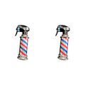 Miniatyrbild 3 av 5: 1/2 Multifunktionell Barber Spray Flaska Retro Stripes för Salong Grey 200ml 2Set