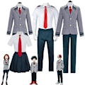 Miniatyrbillede 2 af 5: Anime My Hero Academia Midoriya Izuku Bakugou Katsuki Cosplay Kostume Ochaco Uraraka Boku no Hero Academia Halloween Uniform Sæt A2 L A1 XL