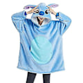 Miniatyrbilde 1 av 4: Strikket Fleece Hoodie for Kvinner Oversized Bærbar Genser Sherpa TV-teppe med Ermer One Size Fits All [kk] qd