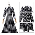 Pikkukuva 2 / 5: Naisten Wednesday Addams -mekko, Halloween-asumekko Style 4 L