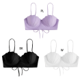 Miniatyrbild 3 av 11: Dam Bikinitopp Push Up Swim Top Bygel Baddräkt Topp Vadderad baddräkt endast White XS